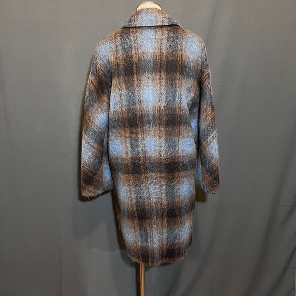VINCE Mohair Alpaca Wool Blend Plaid - Picture 7 of 15